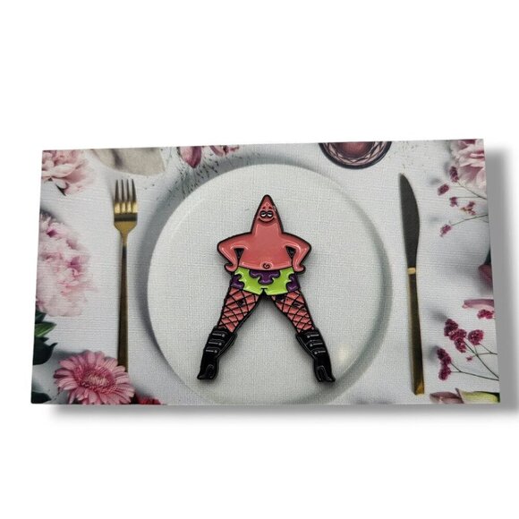 Spongebob SquarePants Patrick Star Goofy Goober Brooch/Pin - Picture 3 of 7